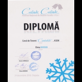 View the album Awards and diplomas in the Festivals